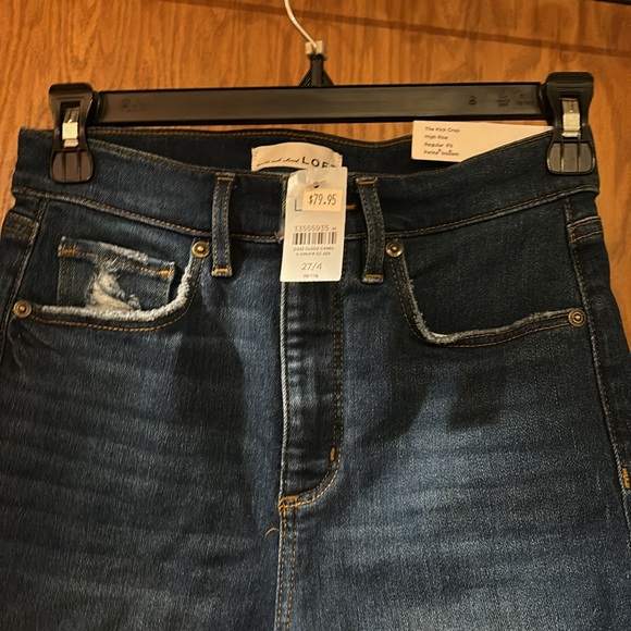 Loft 27 high rise kick crop petite - Picture 2 of 4